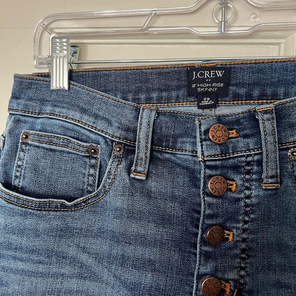 J. Crewโ 10" HiRise Skinny Womens size 29